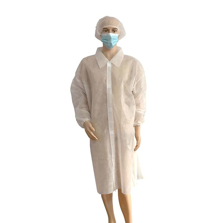 High Quality Factory Direct Sale Disposable PP Lab Coat for Cleanroom Lab