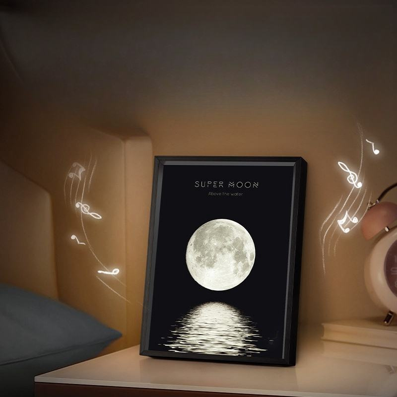 Modern Home Decor Art Painting Speaker Lamp 4000mAh