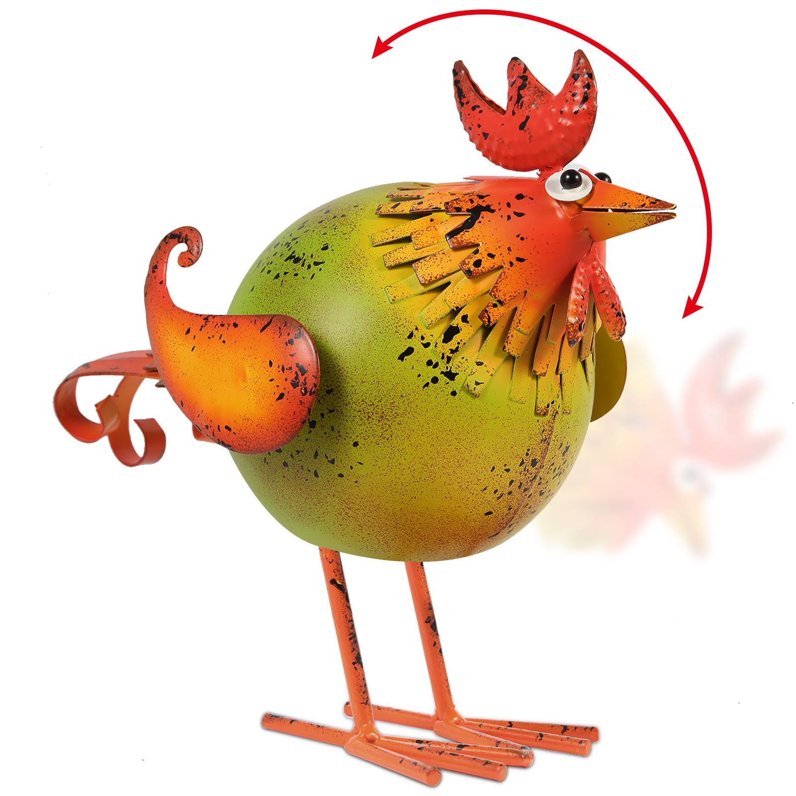 Professional Manufacturer Chicken Figurines Sculpture Garden Lawn Ornaments Yard Decor