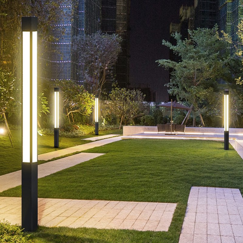 LED Garden Bollard Light Post Aluminum AC Modern Outdoor IP65 Waterproof Landscape Lighting