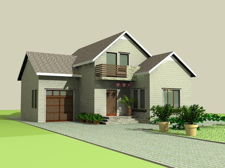 Prefabricated Luxury Light Gauge Steel Framing Villa House/Home with Composite Floor