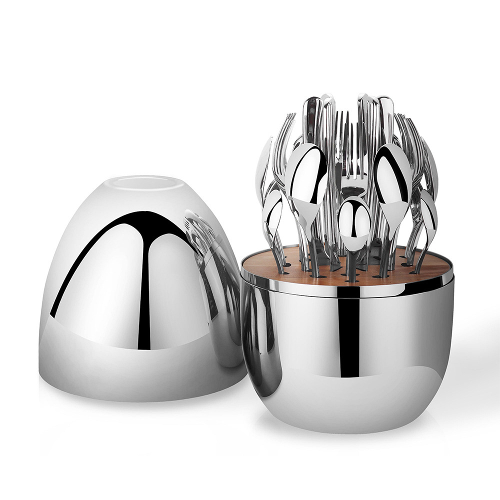 Stainless Steel Egg Holder Cutlery Set for Tableware Kitchen Utensils Gift Set
