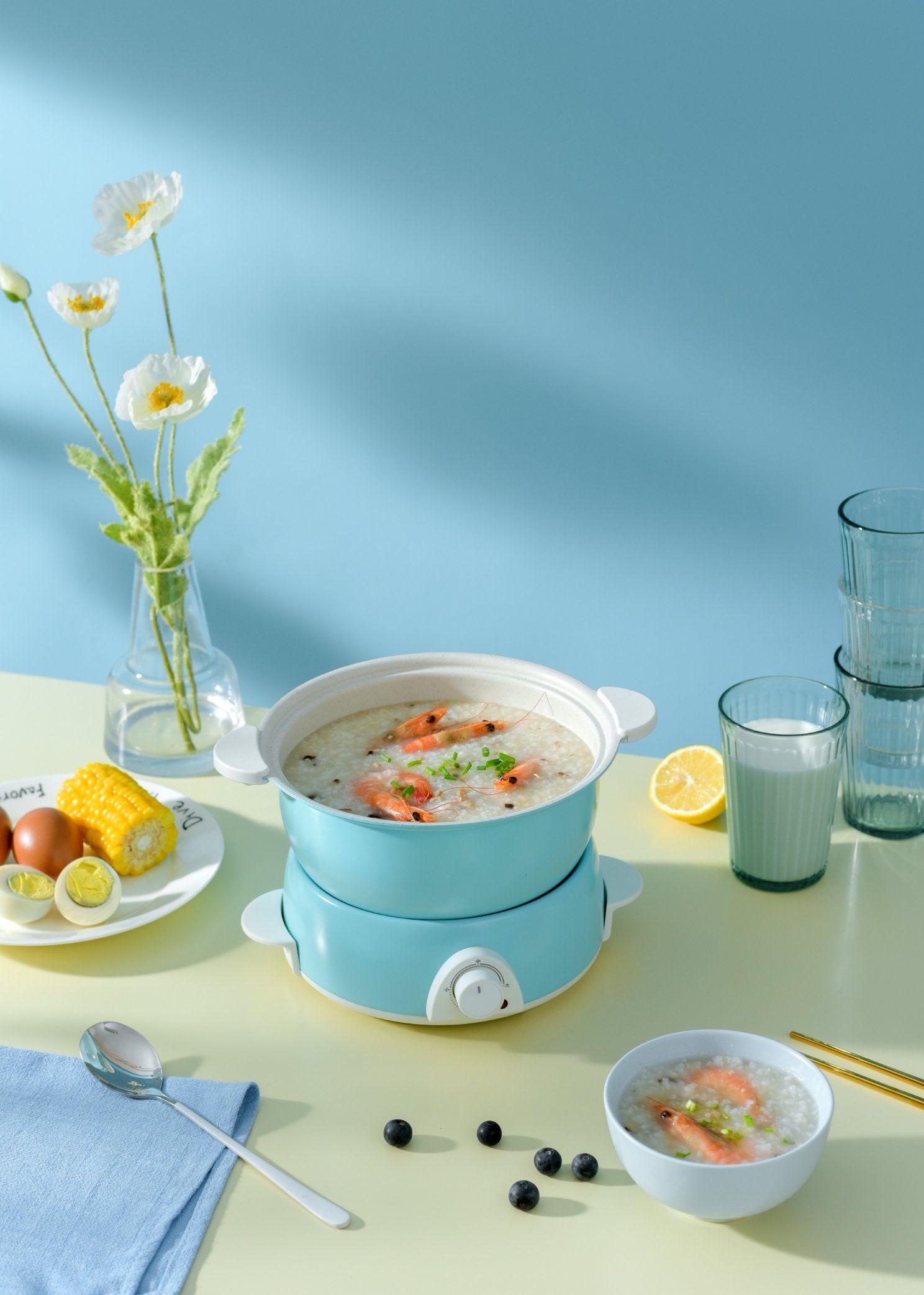 Electric Skillet Fast Cooking Nonstick Mini Electric Cooking Pot Student Dormitory Pot