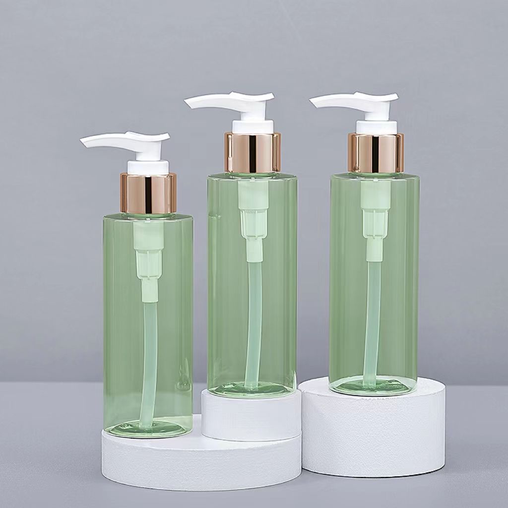 Premium Transparent Green Pet Cosmetic Packaging for Beauty Products