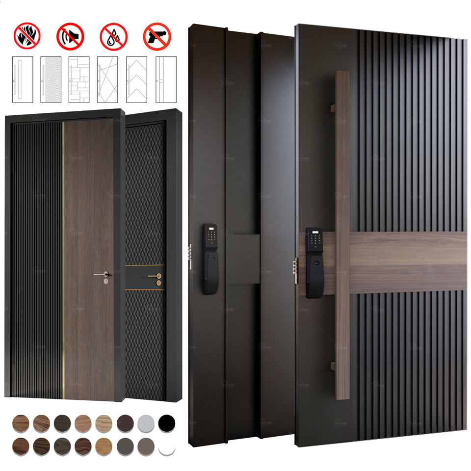 Guangdong Yohome Pivot Home Door Manufacturer Design Modern Exterior Front Door Most Popular Front Entry Doors