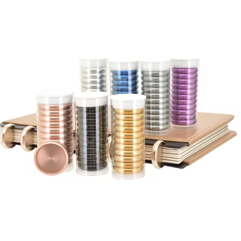 Ringnote 28mm 100pcs/bag Aluminum Metal Expansion Binding Rings Customizable Business/office Disc Bound For Notebooks Planners