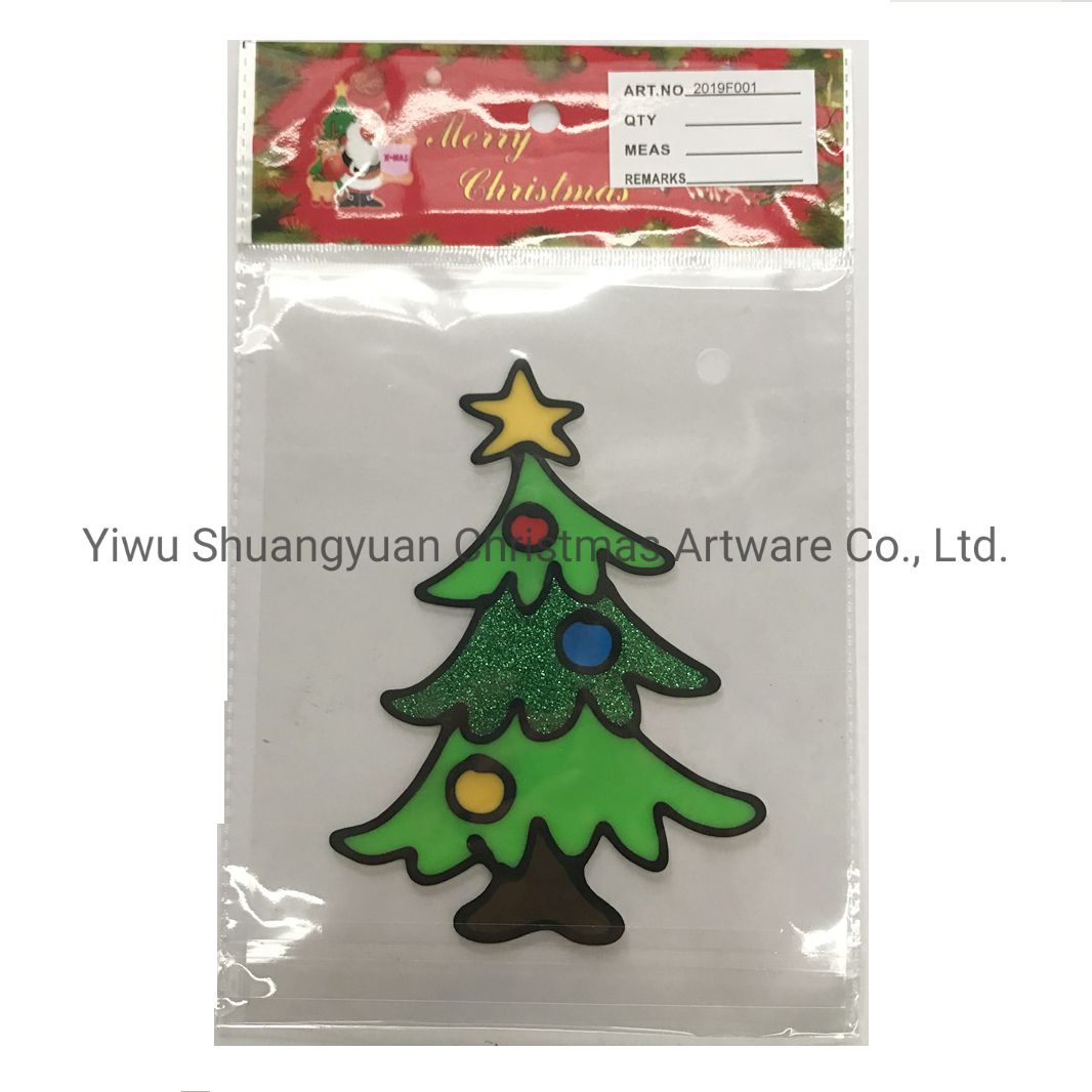 Wholesale Christmas Home Decoration Plastic Window Sticker