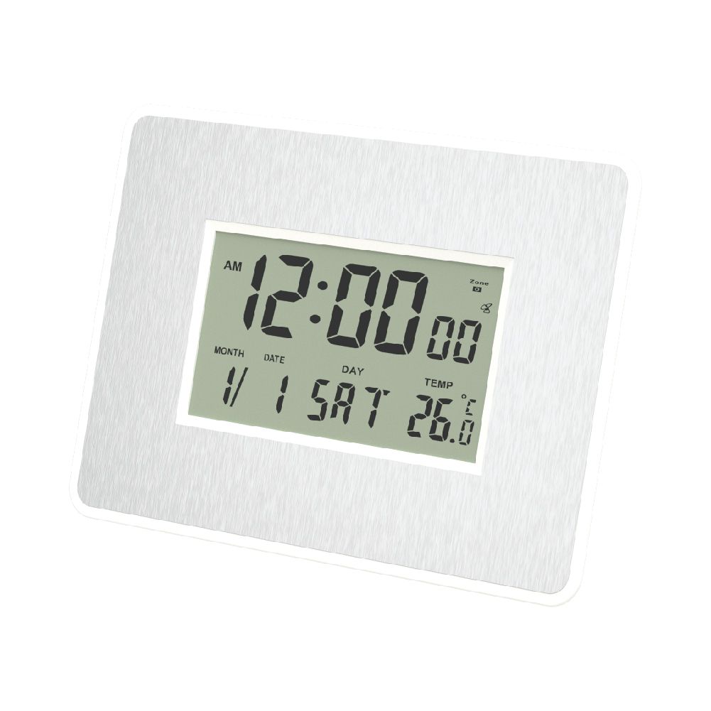 Good Quality Digital Aluminium LCD Radio Controlled Clock