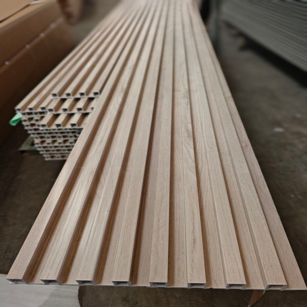 200*20mm Factory Price 3D Indoor Design Wall Covering Cladding Manufacturers Integrated WPC PVC Interior Fluted Wall Panel