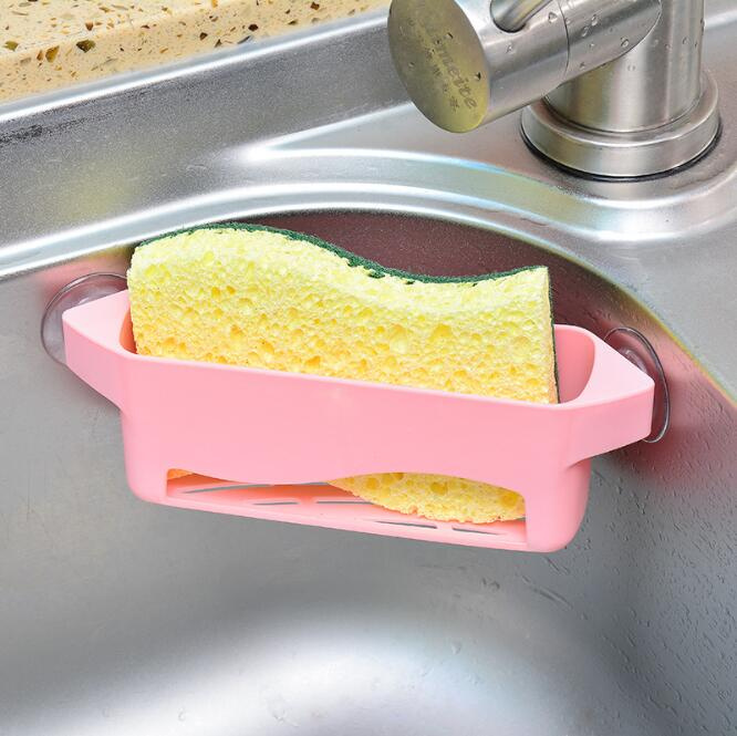 Space Saving Sponge Holder Corner Storage Holder Sink Caddy Organizer
