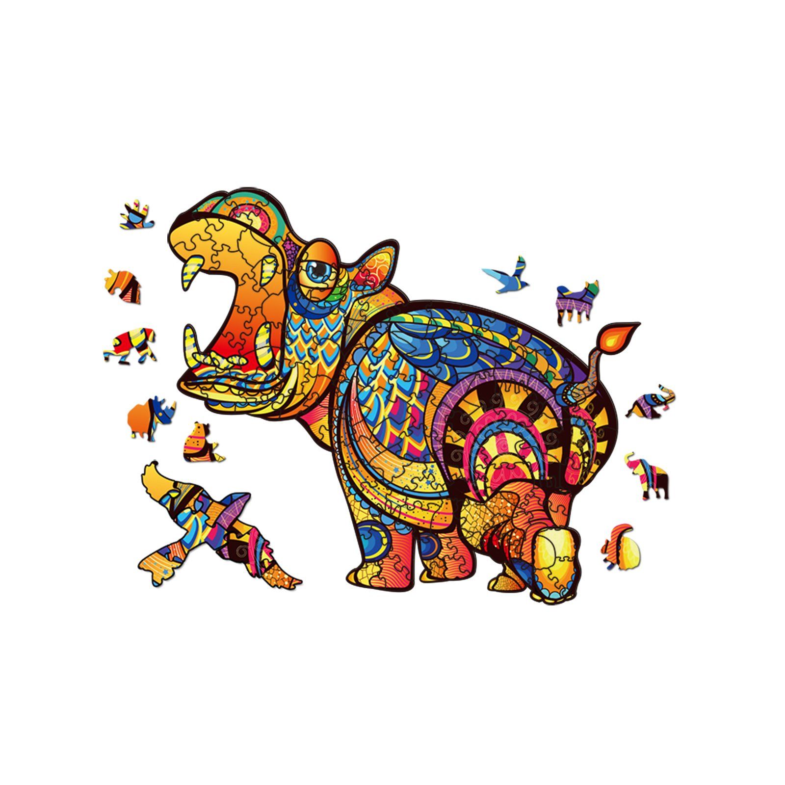 Chinese Wholesale Animal Shape Wooden Jigsaw Puzzle