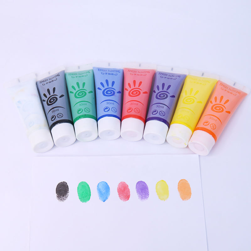 Washable Education DIY Graffiti Art Suppliers Drawing Toys Kids Finger Painting Colored Toys Children's Watercolor Pigments
