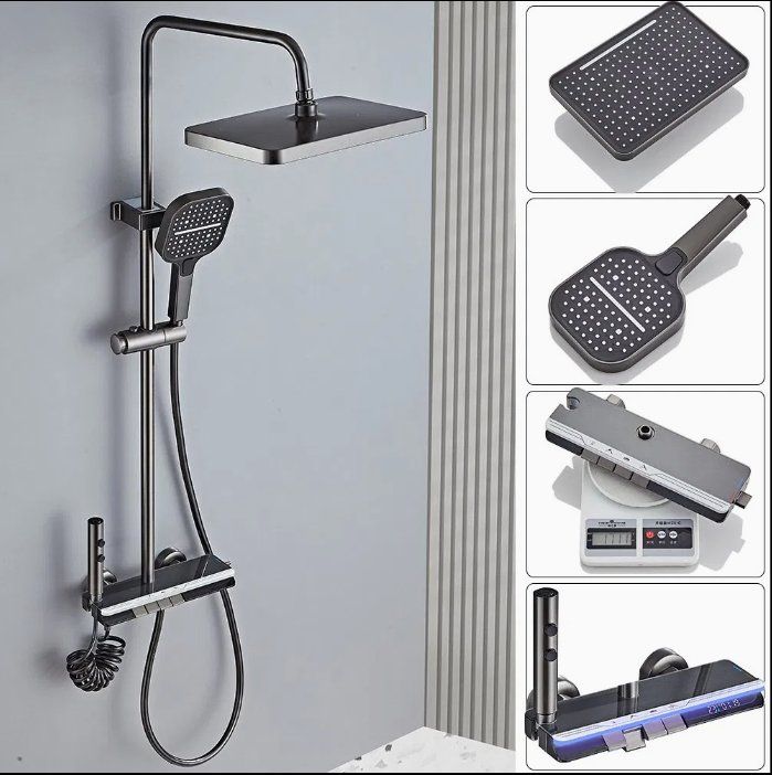 Premium Three-Function Rainfall Shower Set for Luxury Bathrooms