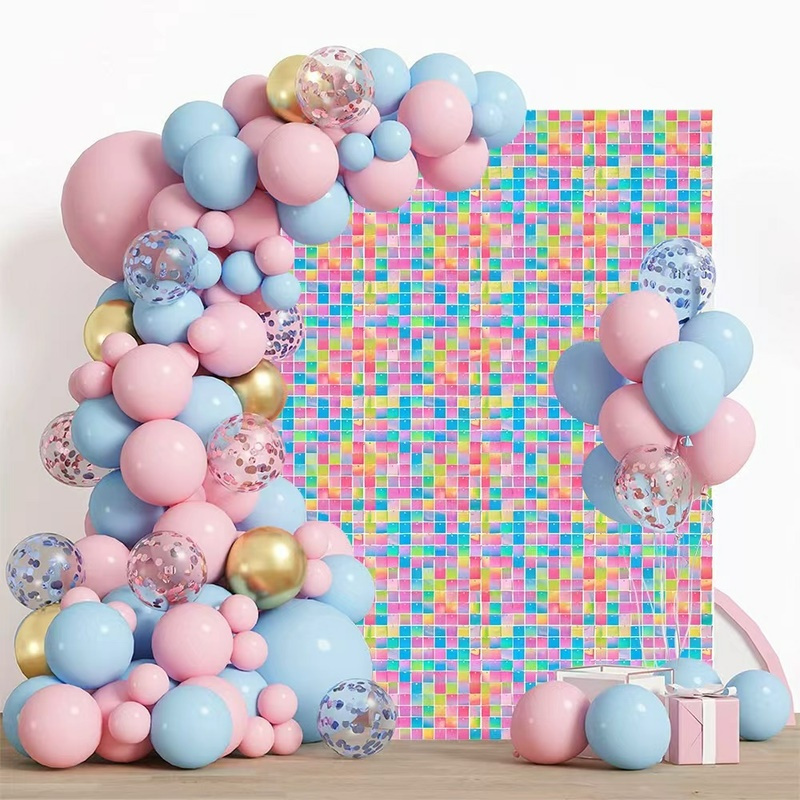 30X30cm Rose Gold to Blush Gradient Backdrop-Premium Metallic Birthday Decoration for Baby Shower/Bridal Party Supplies