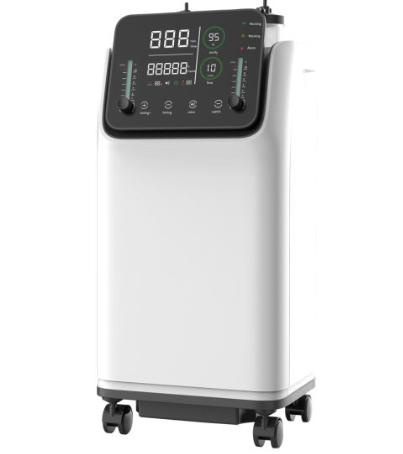 Hospitals and Homes 10L Mobile Oxygen Concentration Machine for Oxygen Concentrator with LED Screen