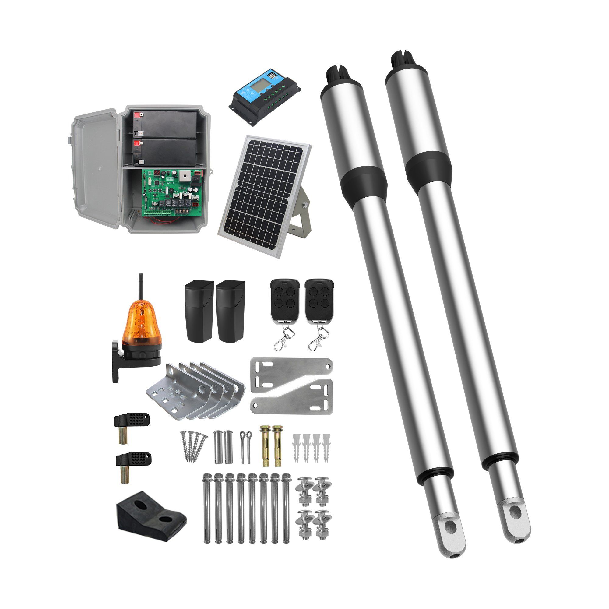 Jujiang C01-L Solar Power Battery Swing Garage Door CE Motor Gate Opener