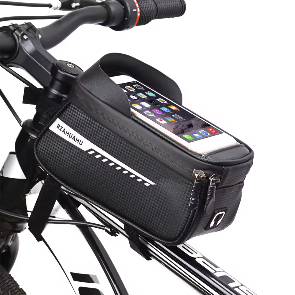 Factory Direct Sale Small Bicycle Bag Accessories Tool Storage Front Mount Waterproof Bike Handlebar Bags Frame Mobile Phone Bag