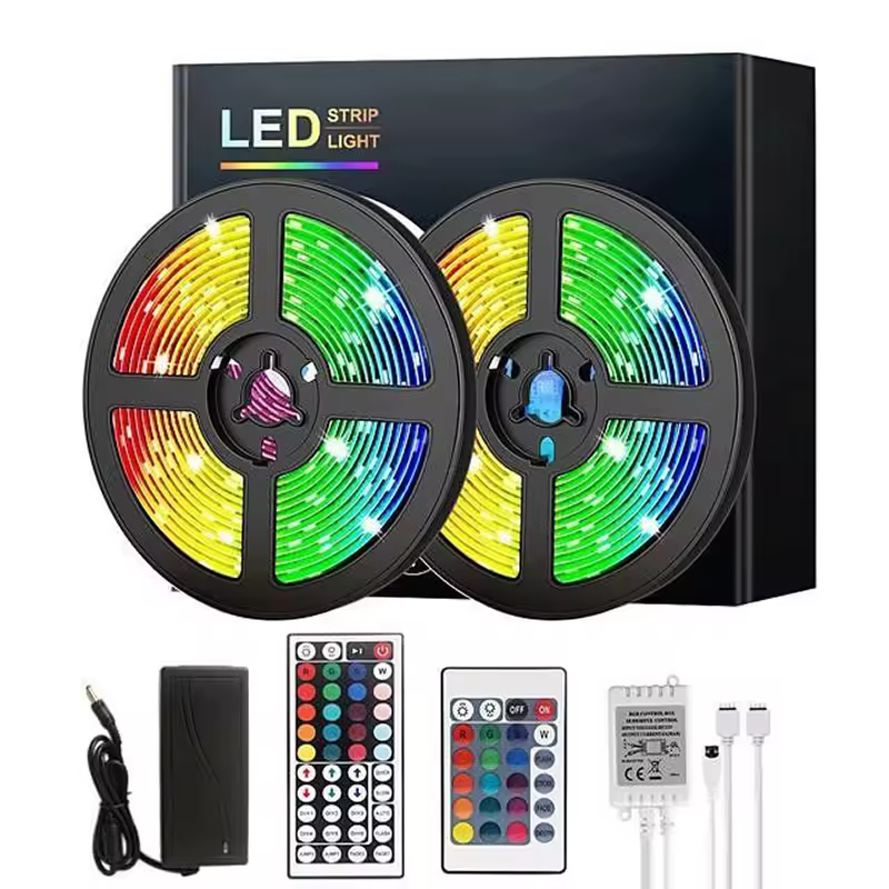 Hotook Wifi Voice Control 5m Ip68 Waterproof Rgb 5050 Smd Led Strip Light With Remote