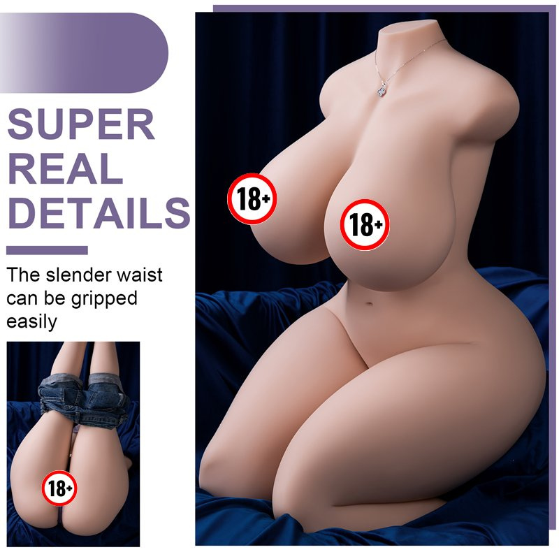 Realistic Silicone Female Doll Vaginal Toy with Big Breasts and Ass