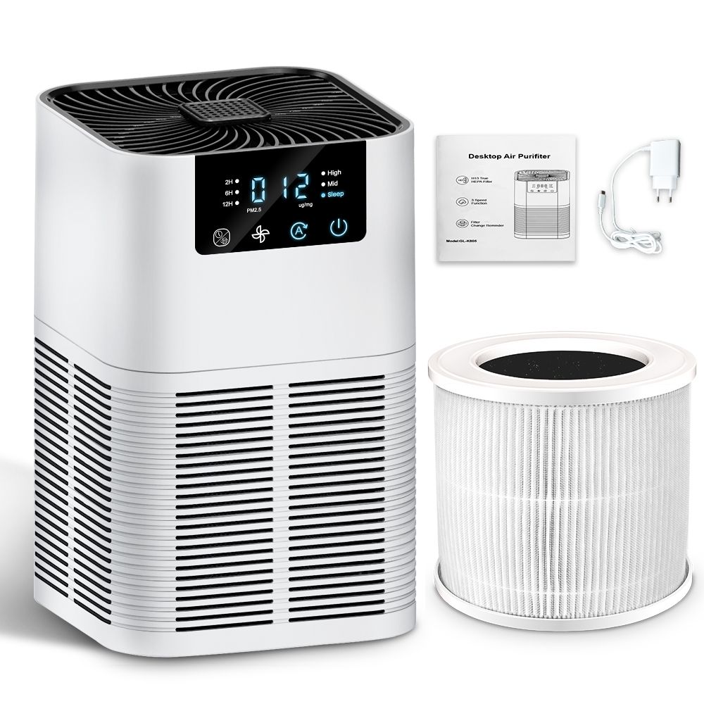 2024 Smart Air Cleaner with Air Quality Sensor for Home Hotel Office