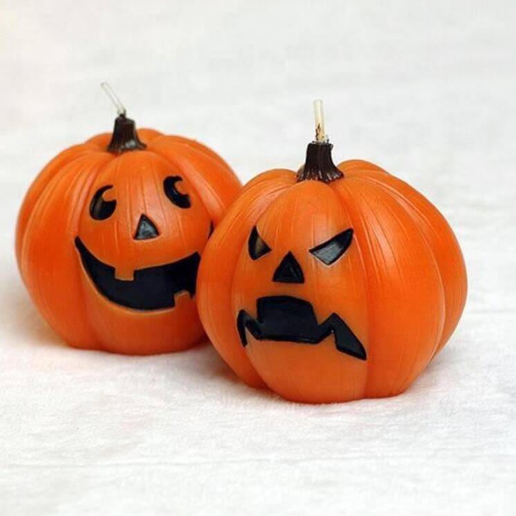 Luxury Party Home Decoration Halloween Pumpkin Art Candle