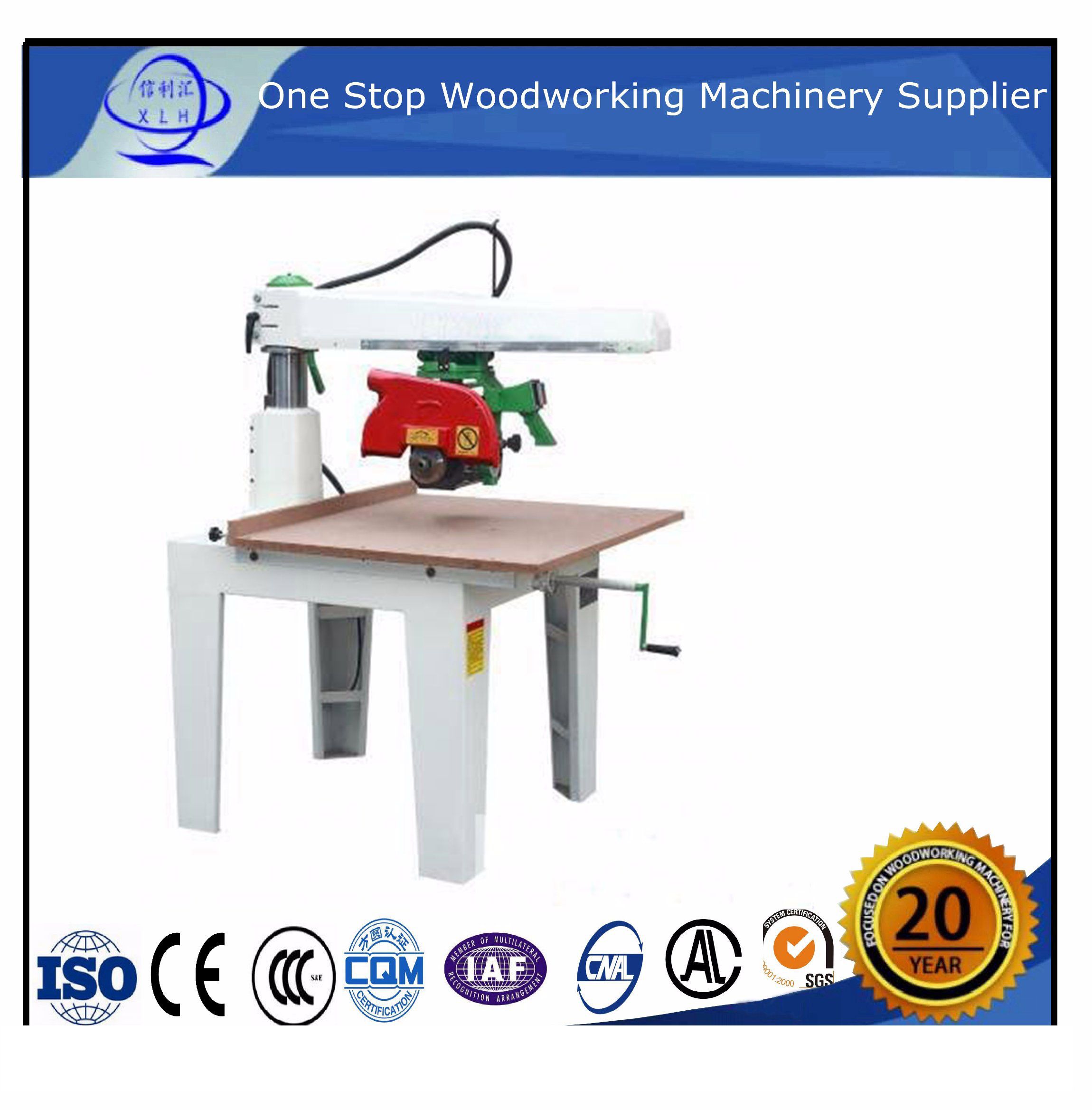 Radial Arm Circular Saw Woodworking Machine in Woodworking Machinery Widely Used in Southeast Asia 900mm Width Wood Radial Arm Saw for Small Factory and Home