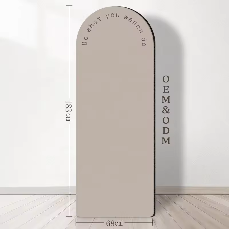 Sansd Semicircle Shape Colourful Eco Friendly Natural Rubber Fitness Oval Custom Logo Arch Pilates Pu Rubber Non Slip Yoga Mat