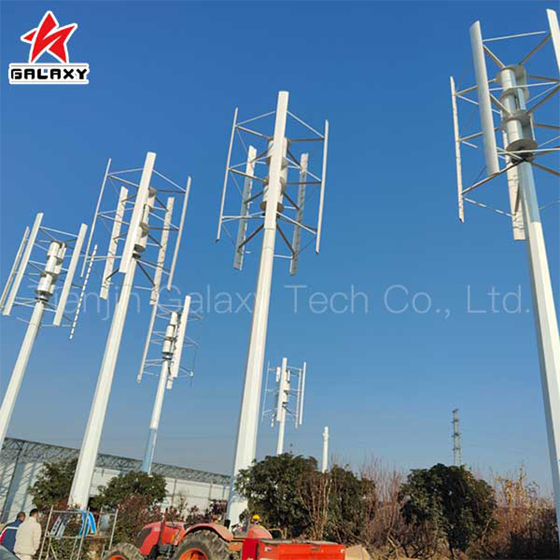 Manufacturers Sell 220V 10kw 15kw Free Energy H-Type Vertical Axis Wind Turbines for Home Use Wind Generator Turbine Wind Power