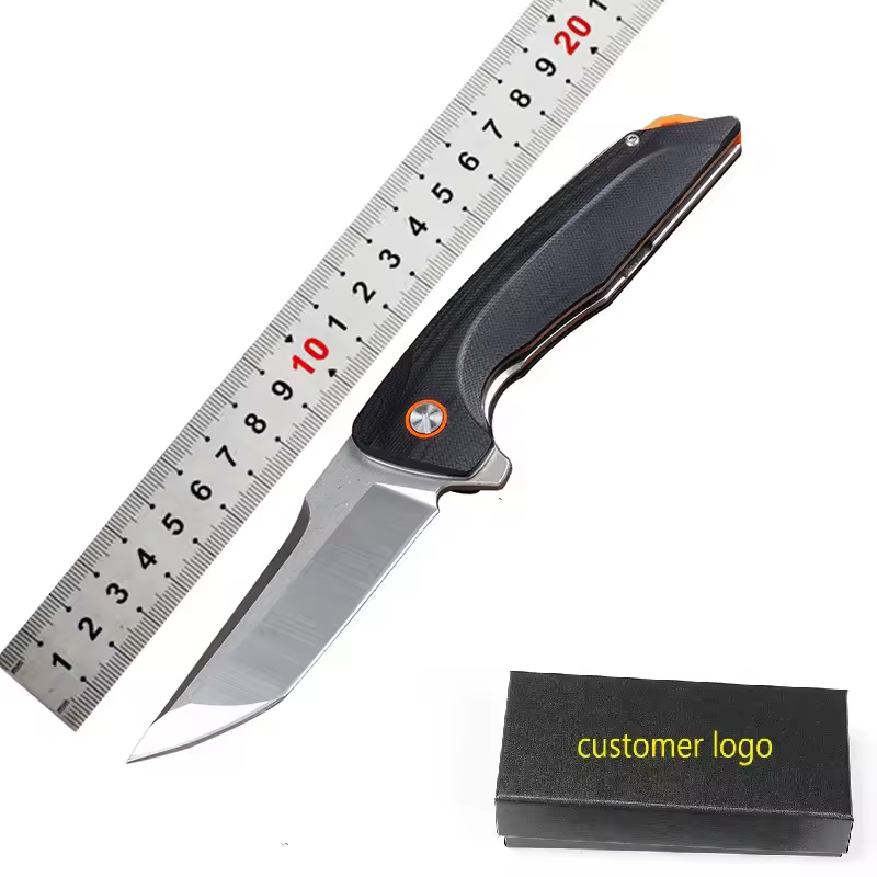 Factory Price New Arrival High Hardness 8cr14 Blade G10 Handle Axis Pocket Folding Custom Hobby Knife