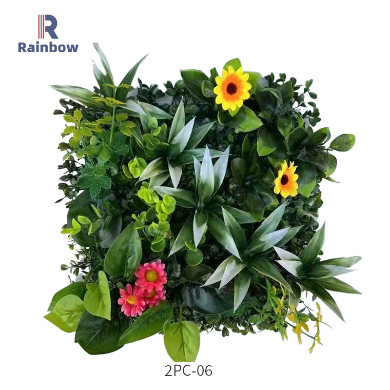OEM Wedding Decoration and Home Decoration Factory PE Artificial Flower Wall Panels and Artificial Plants