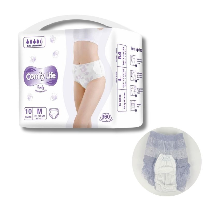 OEM Breathable Backsheet Absorbent Menstrual Pants Women Underwear Sanitary Pad Jiarun Panties
