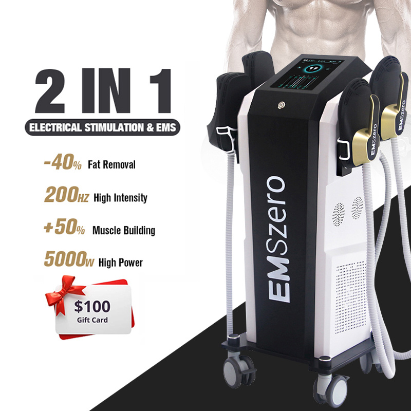 Latest EMS Body Shape Sculpting Muscle Building Weight Loss Beauty Machine EMS Slimming Machine Body Shaping Fat Reduction 2 Years