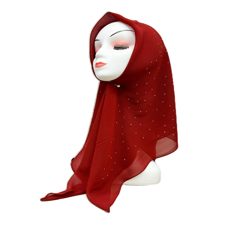 Best-Selling Shawl Muslim Headscarf Ethnic Scarf Light and Soft Cotton Arab Middle Eastern Headscarf