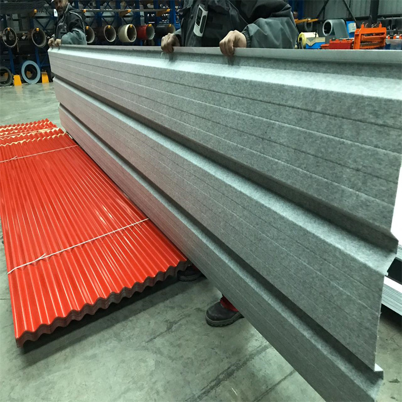 Dripstop Roof Trapezoidal Profile Felt Non Drip Sheeting Anti Condensation Roofing Sheets