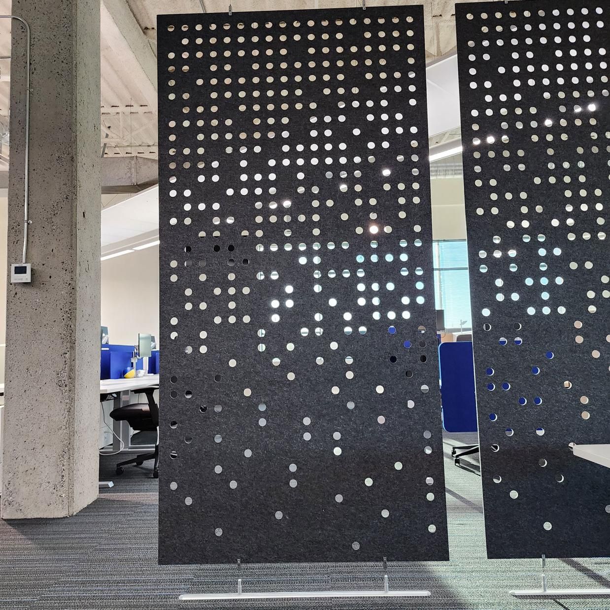 Eco-Friendly Acoustic Sound Panel with Stylish Felt Divider