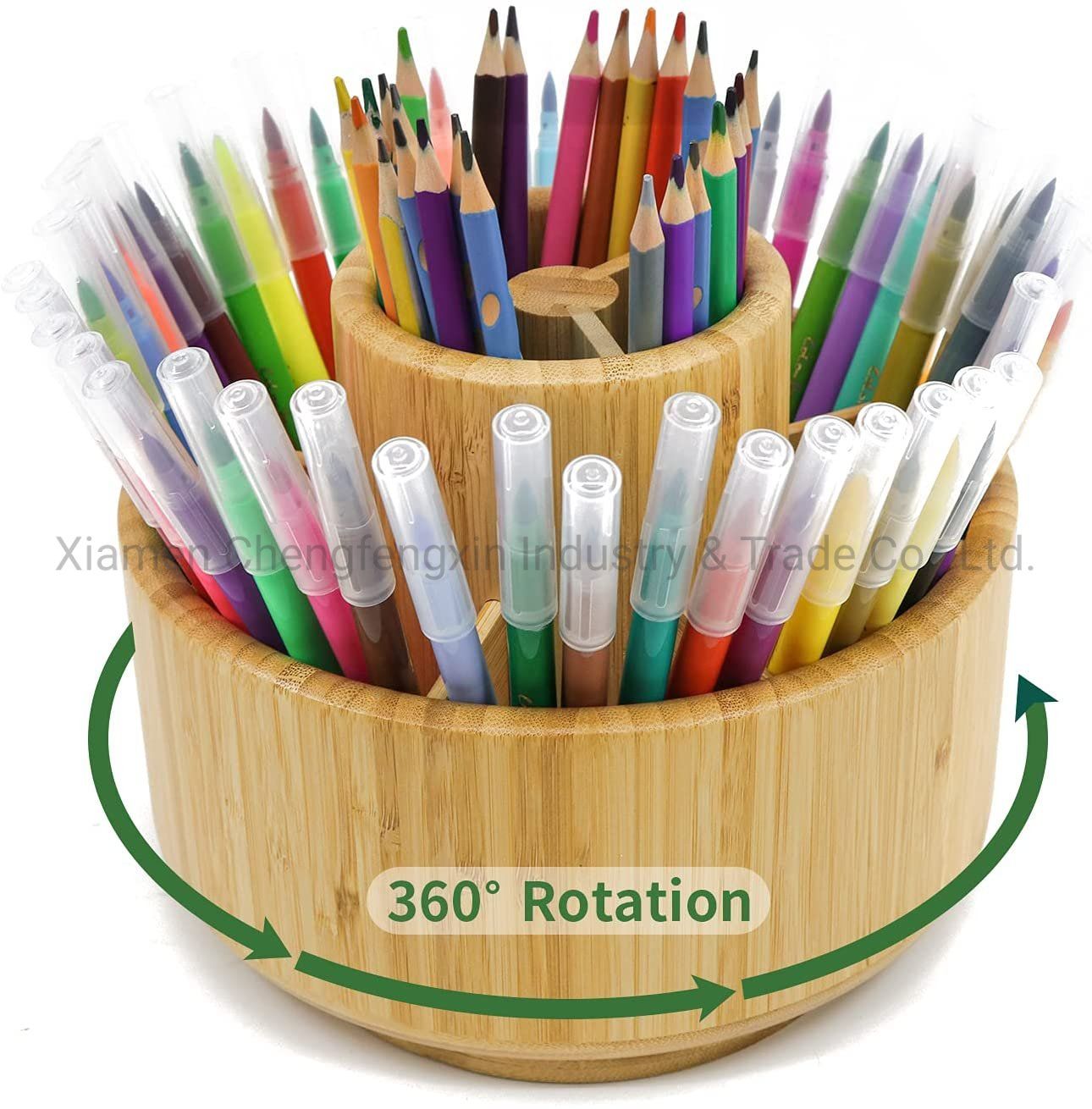 Stylish 360-Degree Rotating Art Supply Organizer for Artists