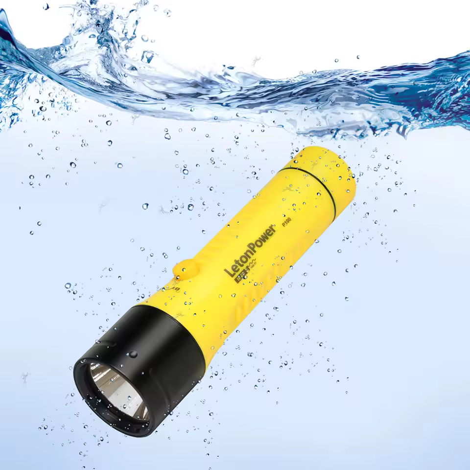 Top-rated Led Submersible Flashlight Rechargeable Waterproof Aluminum Alloy Body Diving Camping Outdoor Adventures