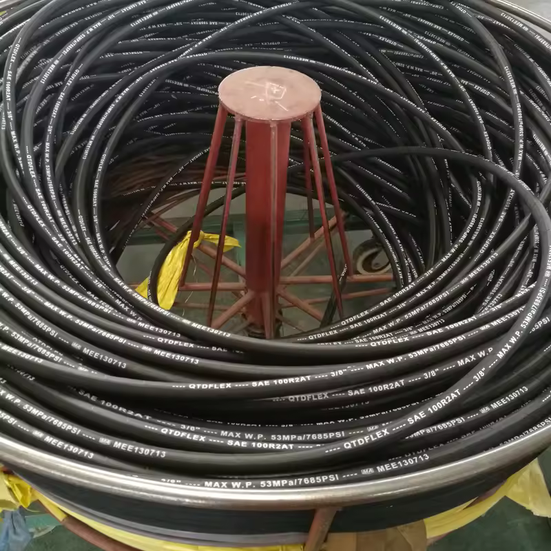 High Pressure 5800/10000psi 20m Spiral Hydraulic Hose Reel For Tractors Deep Sea Operations Stock Lot Suppliers Cutting