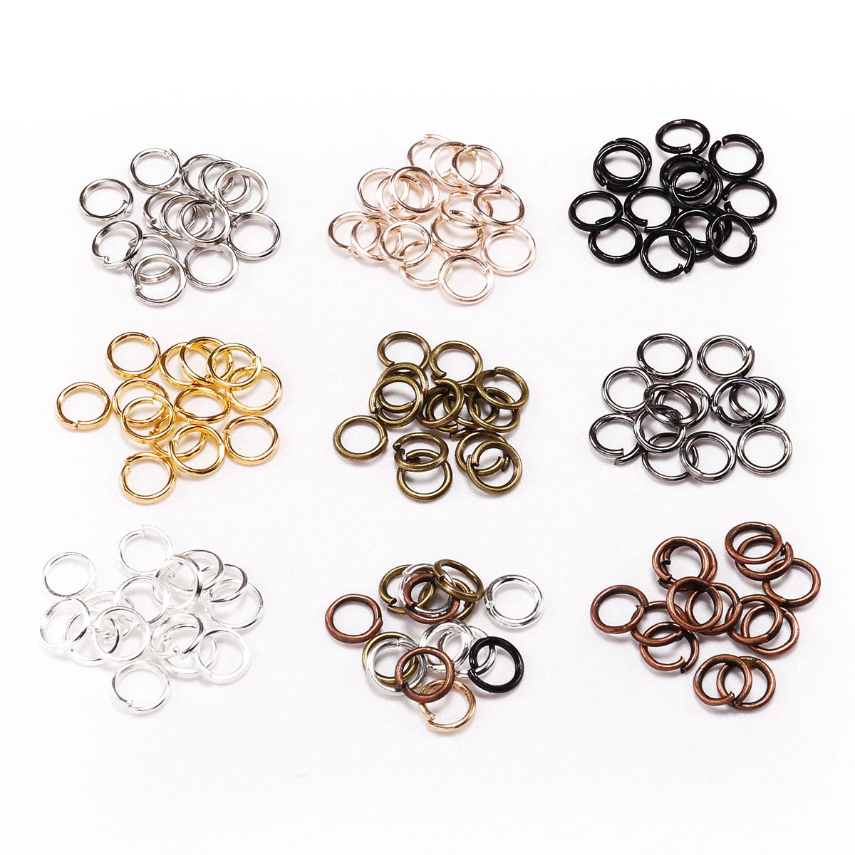 Whosale 10mm Open Siver Jump Rings for Jewelry Necklace Bracelet Making