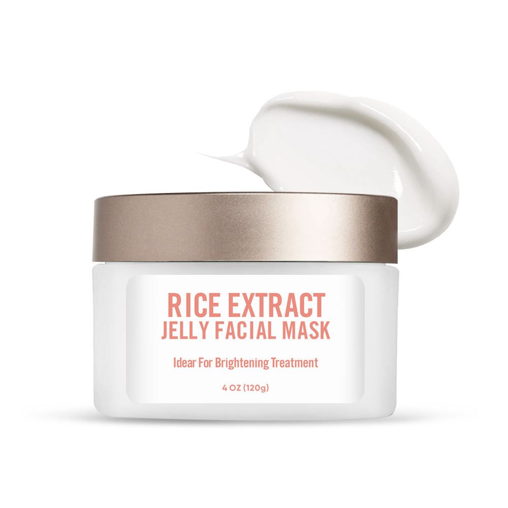 Rice Sleep Facial Mask Cream Natural Beauty Brightening Hyaluronic Acid Facial Mask