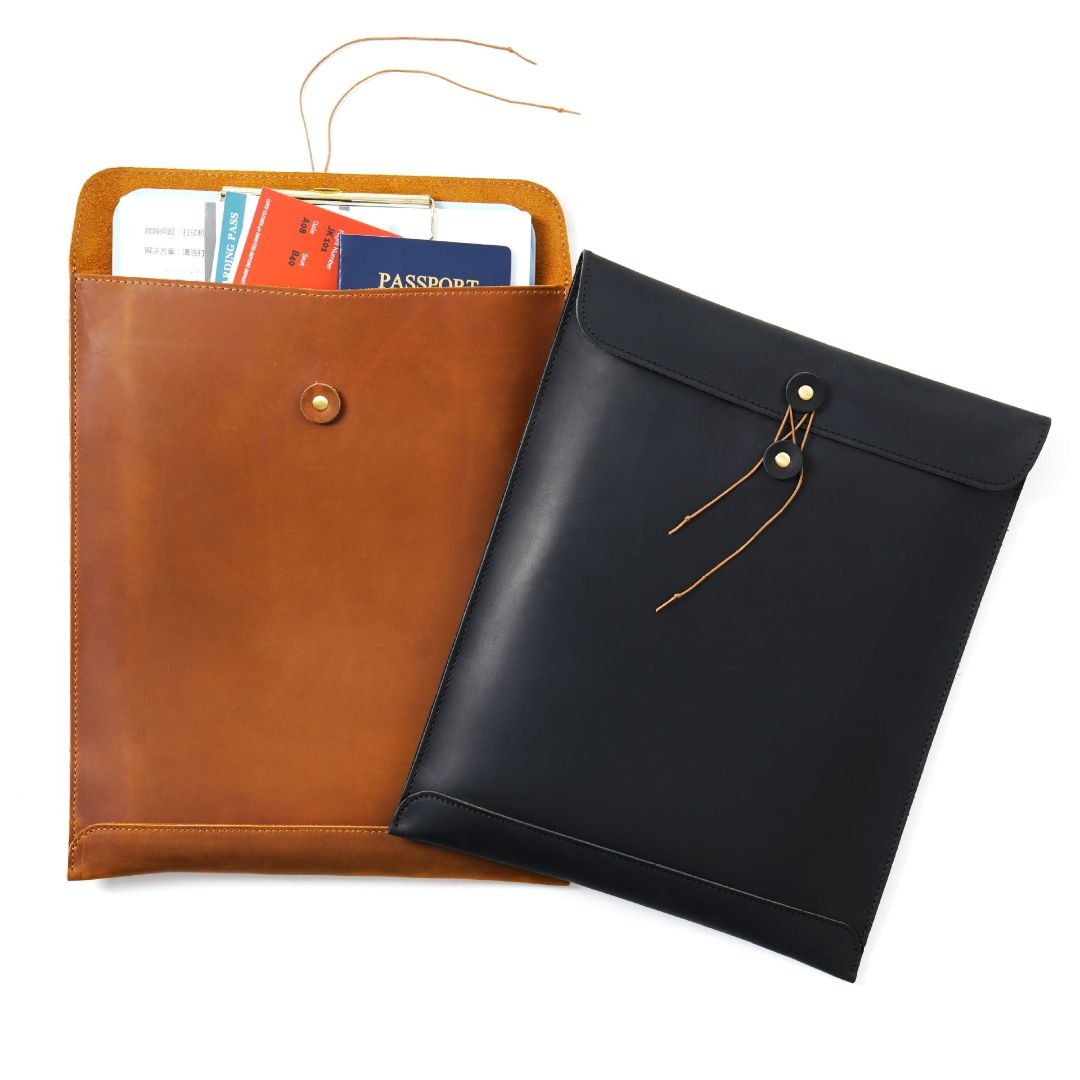 Office Supplies Documents Bags Leather File Folder Bag A4 Storage Document Holder