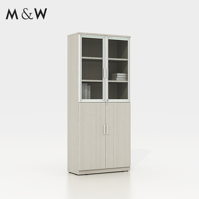 Promotion Steel Office Glass Door Drawer Locker File Glass Storage Filing Cabinet