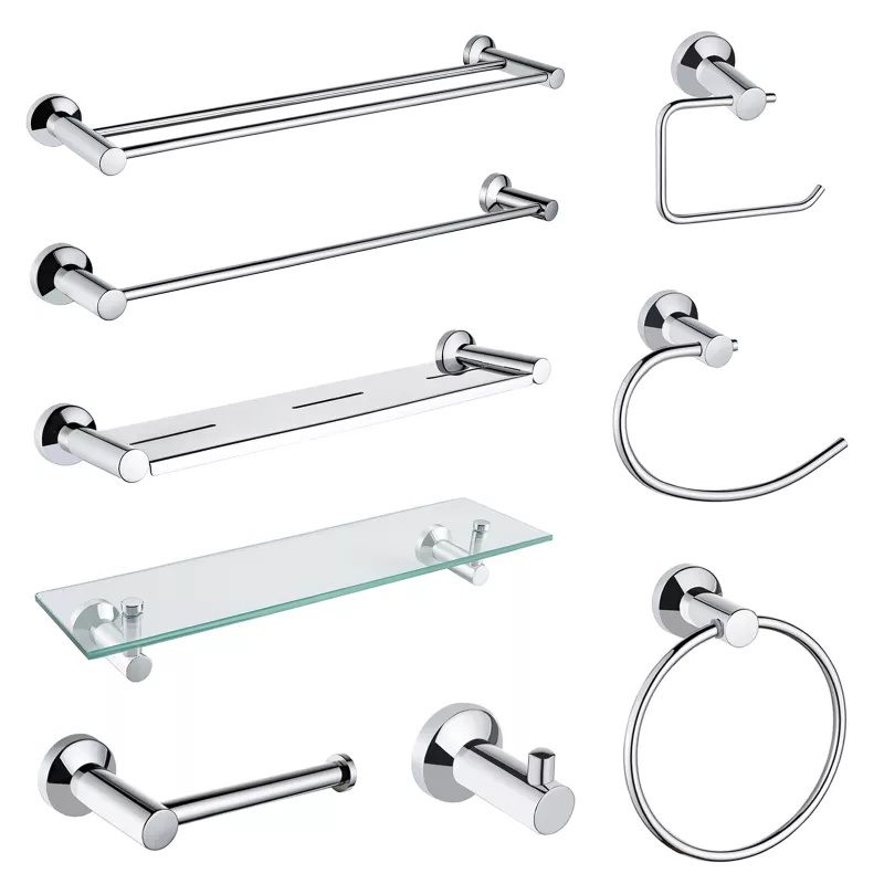 Zinc Alloy Bathroom Hardware Set Bathroom Accessories Bathroom Hardware Set Chrome