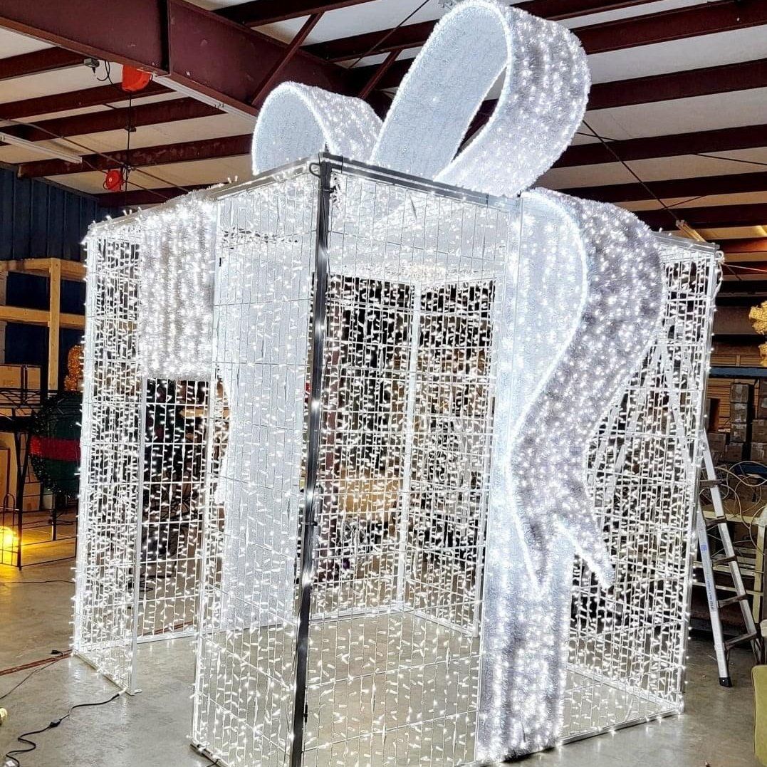 Original Design Event Project Lighting Earth Christmas Nativity 3D Large Illuminated Gift Ball Motif Light