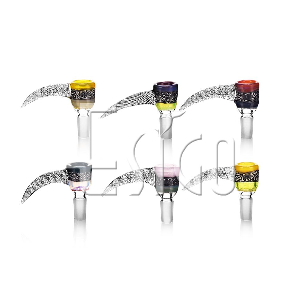 Esigo Low MOQ Fast Shipping Oil Rig 14mm Dry Smoking Wig Wag Accessories Slide Bowl for Smoking Water Pipe