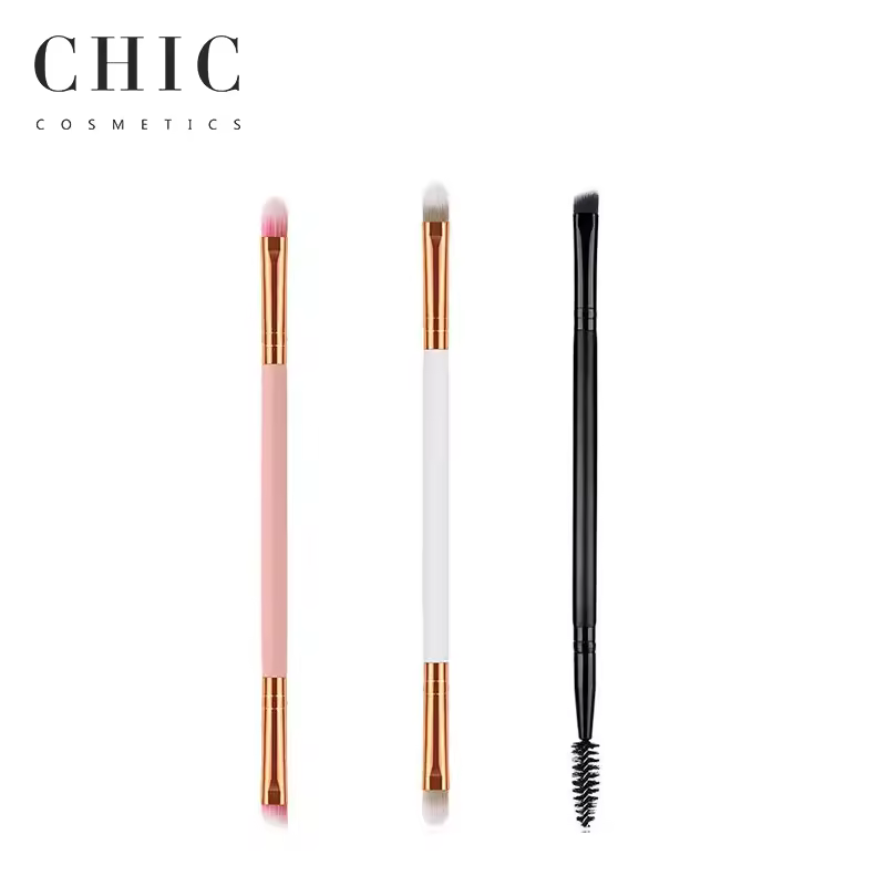 Wholesale Portable Dual Head Multi-functional Makeup Eyeliner Brush Oem Beauty Eyebrow Mascara Applicator For Eye Concealer