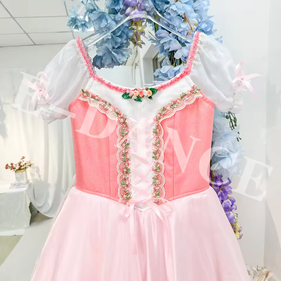 Al-r0785 Romantic Pink Giselle Ballet Tutu Skirt Hot Selling Stage Dance Costume For Girls Women Adults Factory Direct Children