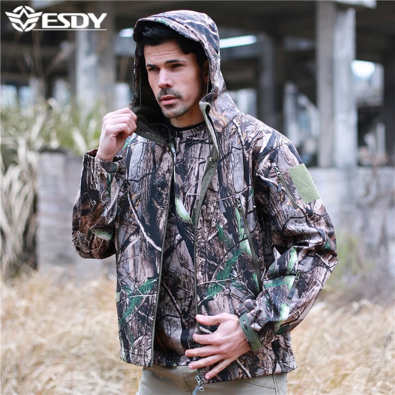 Esdy Tactical Sharkskin Soft Shell Outdoor Waterproof Windproof Jacket
