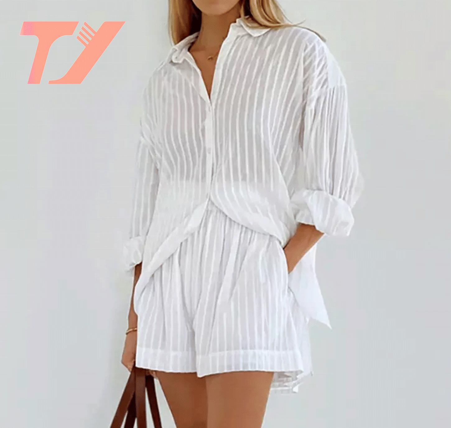 Women Loose Oversize Loungewear Clothing Cotton Pajamas