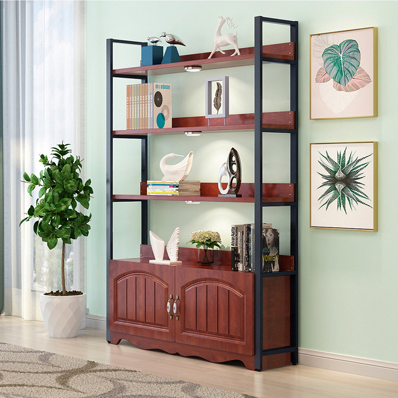 Modern Wooden Office Tree Bookshelf Plant Stand Utility Shelf 8-Tier Floor Standing Bookcase for Living Room